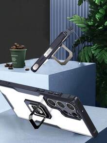 Vỏ điện thoại chống rơi có giá đỡ vòng nam châm - màu đen - Xem 5