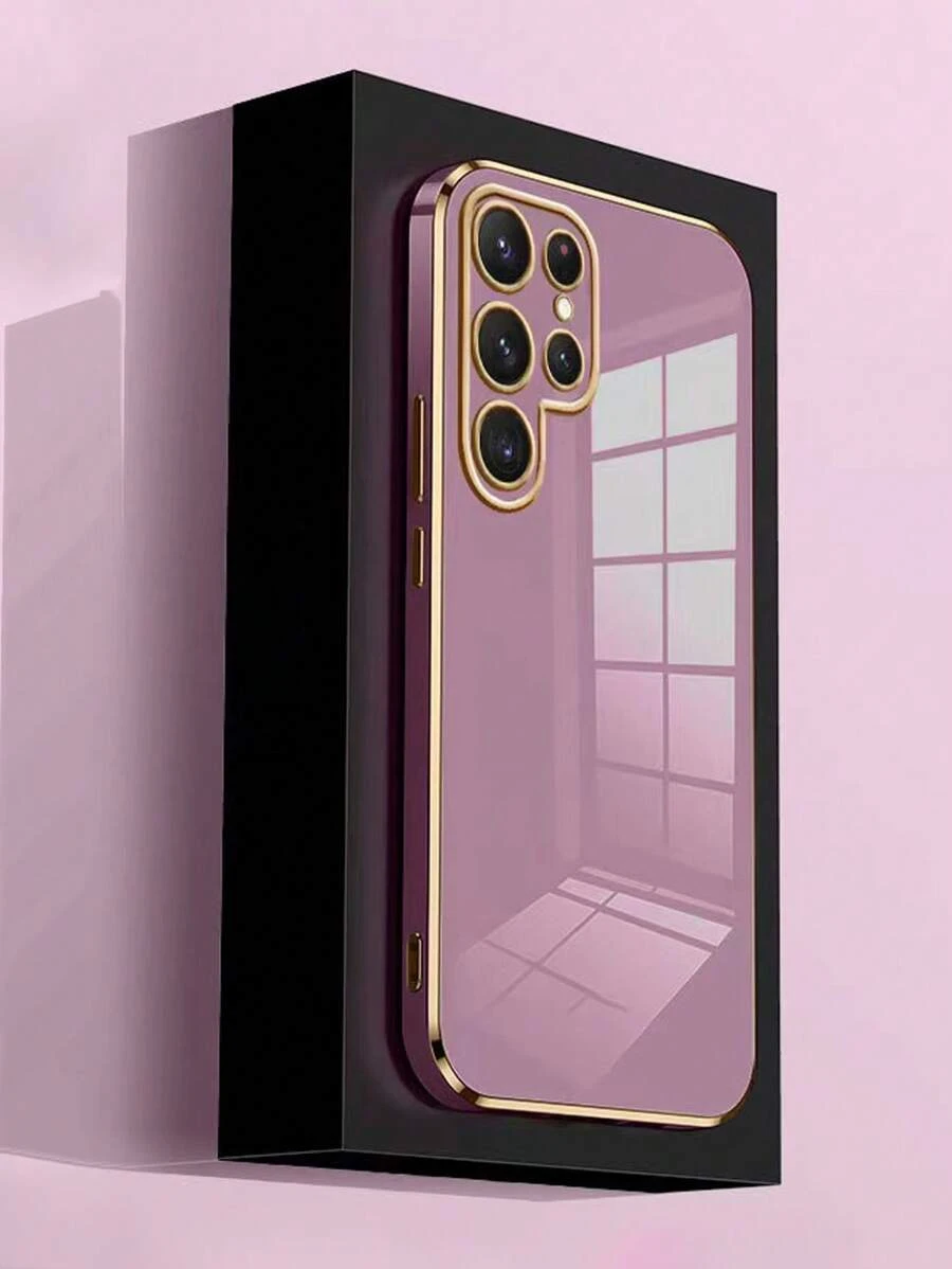 電鍍框防摔手機殼相容iPhone15/15Plus/15Pro/15Promax - 紫色 - 查看 1