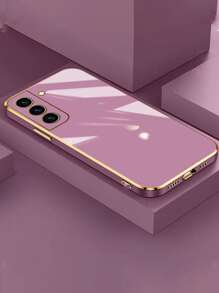 電鍍框防摔手機殼相容iPhone15/15Plus/15Pro/15Promax - 紫色 - 查看 2