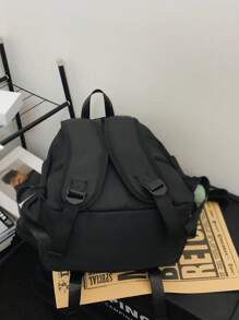 Men Minimalist Medium Laptop Backpack Black - Black - View 3