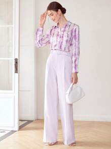 MOTF PREMIUM 紮染直筒襯衫 - 彩色 - 查看 5