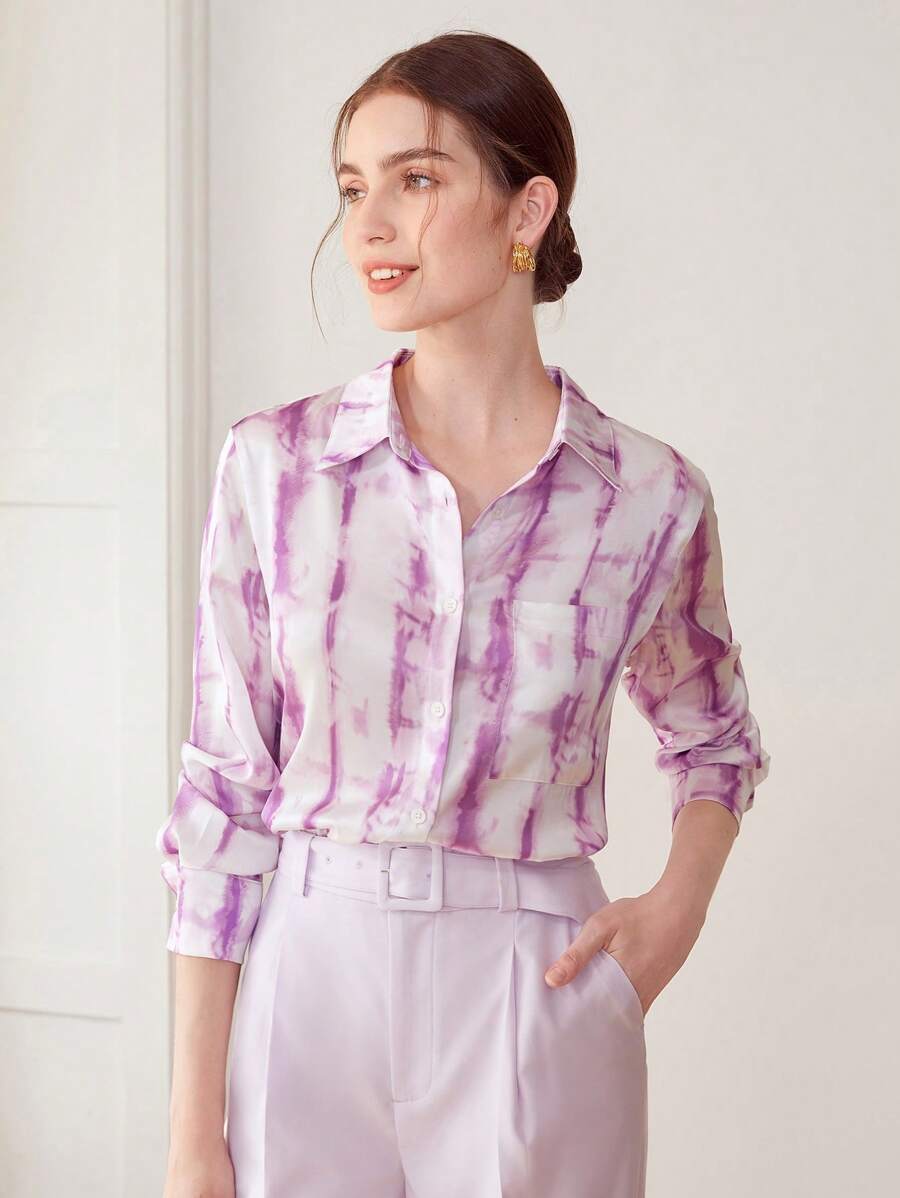 MOTF PREMIUM 紮染直筒襯衫