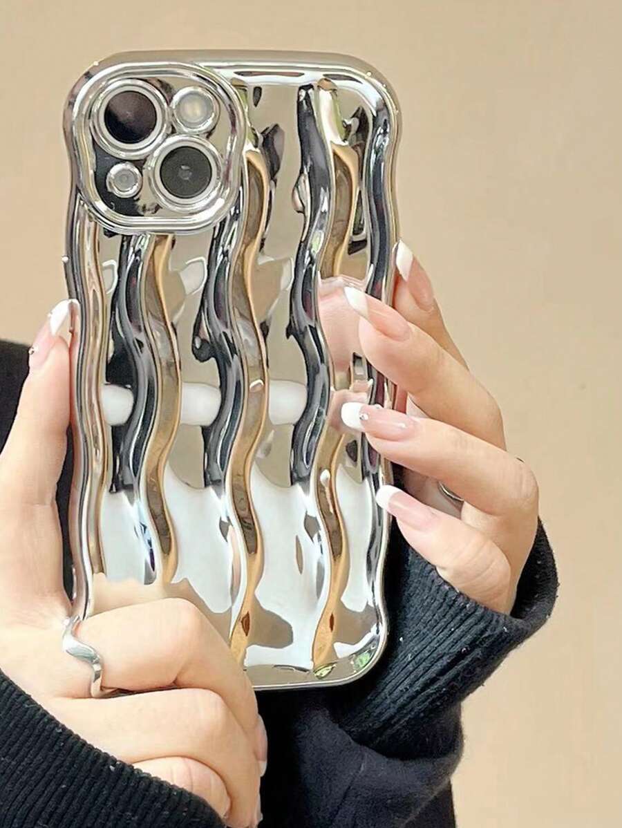 電鍍防摔手機殼 - 銀色 - 查看 1