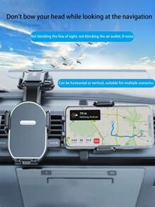 Giá đỡ điện thoại trên ô tô chống sốc - màu đen - Xem 2