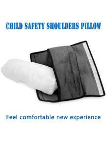 1pc Sun Pattern Car Seat Belt Headrest - Grey - View 4