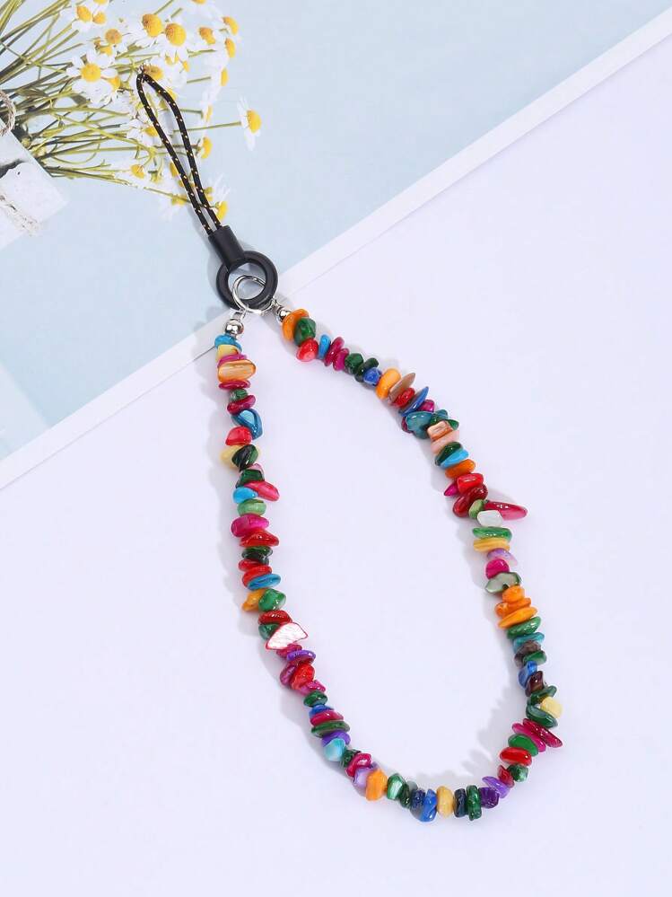Plastic Beaded Anti-lost Phone Lanyard - Multicolor - View 2