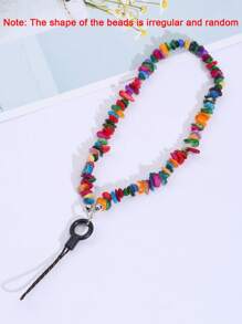 Lanyard Telepon Anti-hilang Manik-manik Plastik - MultiWarna - View 3