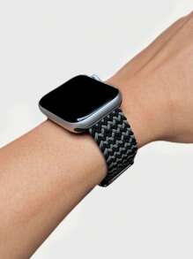 1条男女通用尼龙表带，兼容，尺寸包括42mm、38mm、40mm、41mm、44mm、45mm、46mm和49mm，时尚智能手表替换表带，适用于Series Ultra2、Ultra SE2、SE 11、10、9、8、7、6、5、4、3、2、1等型号，是返校学生的理想礼物 - 彩色 - 查看 4