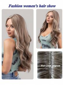 Long Body Wave Synthetic Wig - Multicolor - View 5