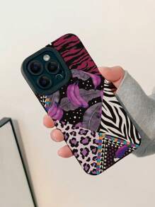 Leopard Pattern Anti-fall Phone Case - Multicolor - View 2