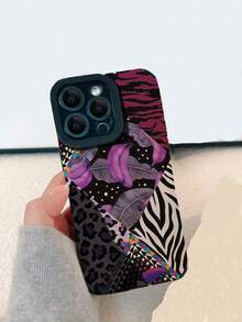 Leopard Pattern Anti-fall Phone Case - Multicolor - View 3