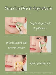 Amortals 粉底妆100粉扑套装盒（遮瑕刷1支+粉扑2支） - 彩色 - 查看 4