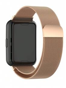 1 chiếc cho dây đeo đồng hồ Fit 2/Fit/Huawe Band 7/Band 6/6Por/Honor Band 7/6/Fit 3/GT5 Pro /GT4/GT5/Watch 3/GT3/Honor Watch 5/Band 8/9 Dây đeo từ tính Milan Dây đeo lưới thép thoáng khí (Chỉ có dây đeo không có đồng hồ) - Hoa hồng vàng - Xem 2