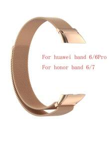 1 chiếc cho dây đeo đồng hồ Fit 2/Fit/Huawe Band 7/Band 6/6Por/Honor Band 7/6/Fit 3/GT5 Pro /GT4/GT5/Watch 3/GT3/Honor Watch 5/Band 8/9 Dây đeo từ tính Milan Dây đeo lưới thép thoáng khí (Chỉ có dây đeo không có đồng hồ) - Hoa hồng vàng - Xem 4
