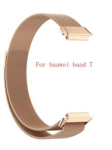 1 chiếc cho dây đeo đồng hồ Fit 2/Fit/Huawe Band 7/Band 6/6Por/Honor Band 7/6/Fit 3/GT5 Pro /GT4/GT5/Watch 3/GT3/Honor Watch 5/Band 8/9 Dây đeo từ tính Milan Dây đeo lưới thép thoáng khí (Chỉ có dây đeo không có đồng hồ) - Hoa hồng vàng - Xem 5