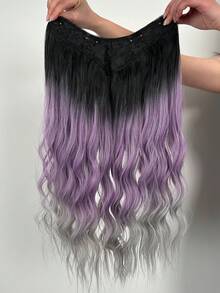 Tóc nối dài xoăn ombre bằng sợi tổng hợp, thích hợp để sử dụng hàng ngày. - Nhiều màu - Xem 5