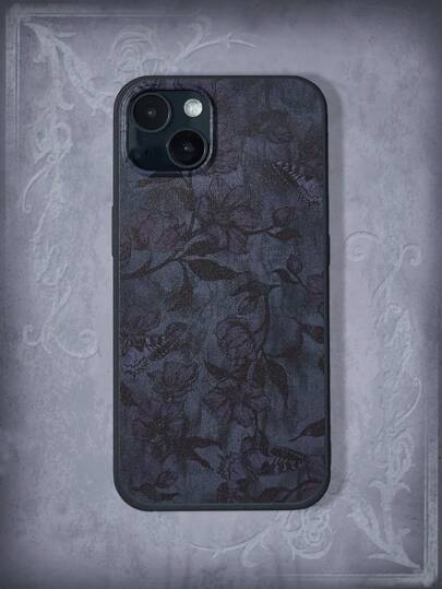 Goth Flower & Butterfly Graphic Phone Case