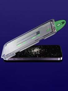 2 件防窥隐私钢化玻璃屏幕保护膜带定位工具兼容 Apple iPhone 11/12/13/14/15/16 系列 - 黑色 - 查看 6