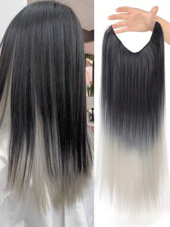 夾片長款直筒合成纖維接髮