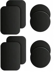 8 piezas magnético Móvil trasero Pegatina - Negro - Ver 1