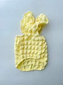 1入組素色寵物連衣裙 - 黃色 - 查看 3