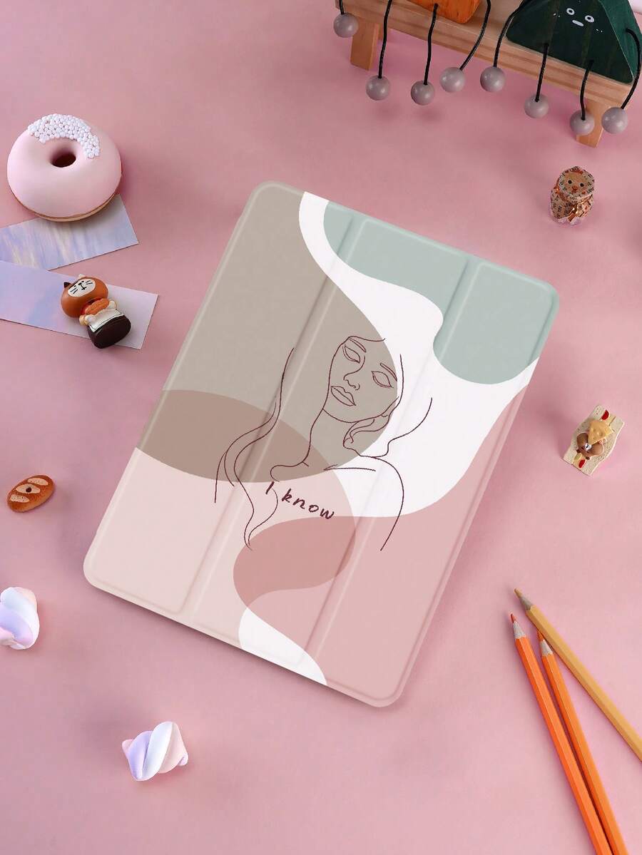 Color Block Anti-Fall Case Compatible With IPad