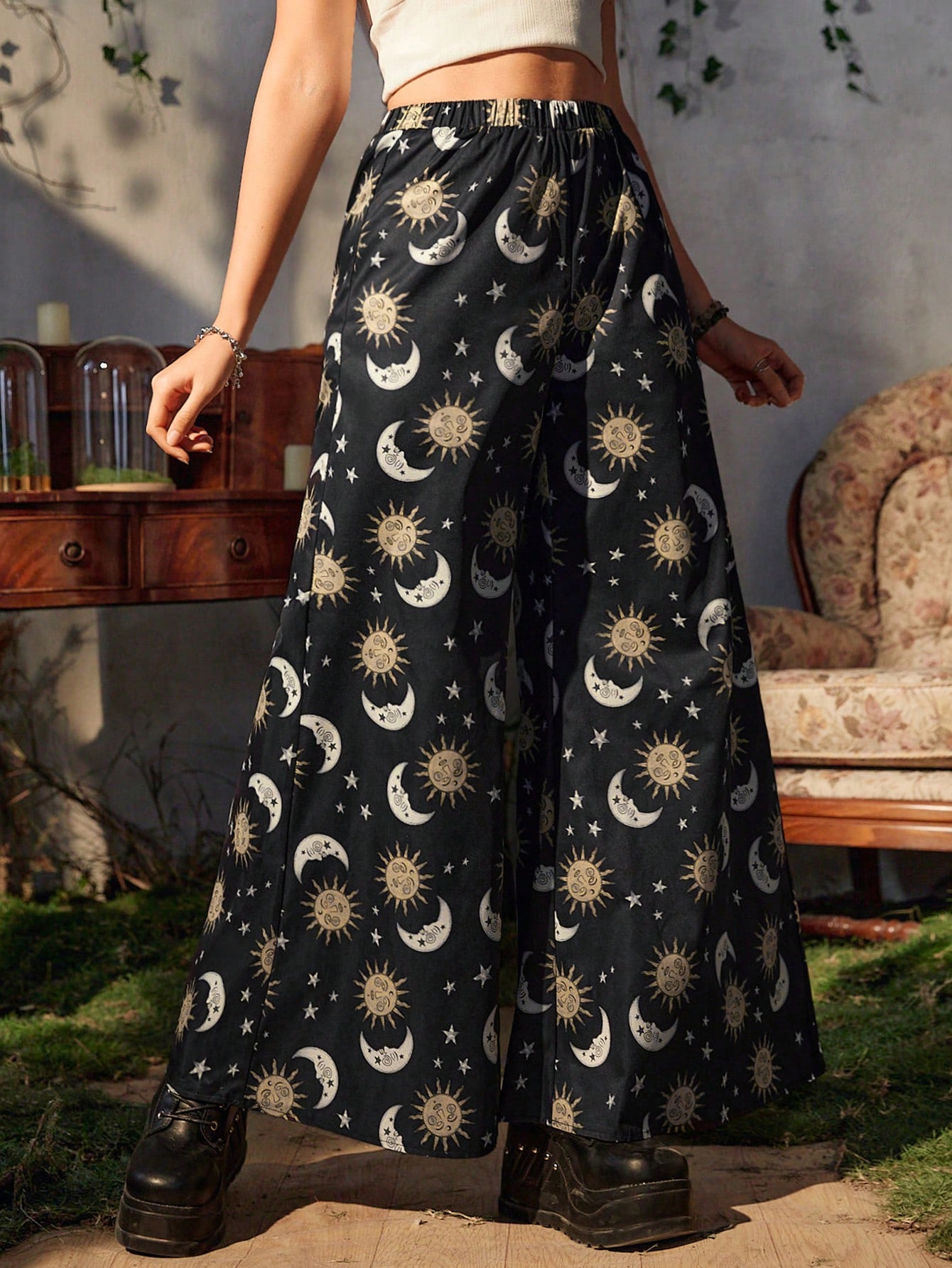 （Bark at the Moon）graphic print pants 新品 graphic print pants
