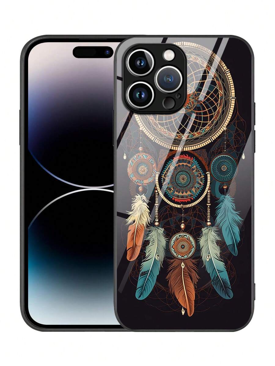 1 Ốp lưng kính cường lực Dreamcatcher độ phân giải cao tương thích với Apple IPhone 16/16Pro/16Plus/16ProMax, A55/A54/A53, S24/S24Ultra/S24Plus/S24FE, Pixel 9/9Pro/9ProXL và các mẫu khác - Nhiều màu - Xem 1