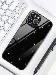1pc Valentine Heart-Shaped Glass Protective Phone Case Compatible With Apple And Models