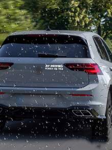 車窗保險槓貼花標語圖形汽車貼紙，擋風玻璃卡車保險槓 - 白色 - 查看 6