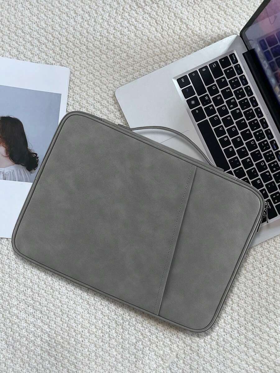 1 pieza Bolso para ordenador unicolor - Gris Oscuro - Ver 1