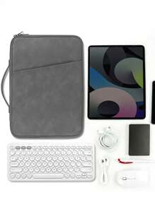 1 pieza Bolso para ordenador unicolor - Gris Oscuro - Ver 4