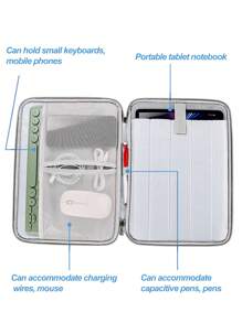 1 pieza Bolso para ordenador unicolor - Gris Oscuro - Ver 5