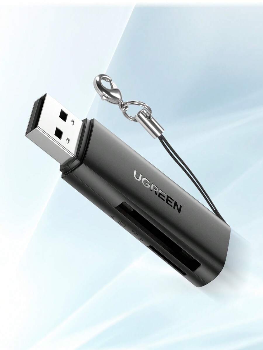 UGREEN Adaptador Lector De Tarjeta Usb 3.0 Sd Micro Sd Tf Para Laptop Accesorios Lector De Tarjeta Multi Inteligente - Negro - Ver 1