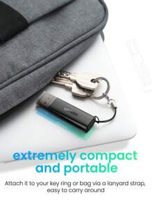 UGREEN Lector de tarjetas USB 3.0 para adaptador de tarjetas de memoria SD, Micro SD, TF para accesorios de portátil, lector de tarjetas inteligentes múltiple - Negro - Ver 8