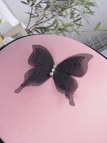 con estampado de mariposa Lencería Accesorios - Rosa Pálido - Ver 4