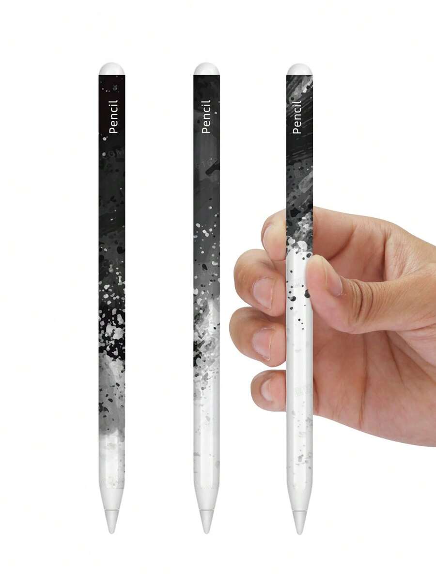 1套抽象圖案觸控筆貼紙適用於Apple Pencil - 彩色 - 查看 1