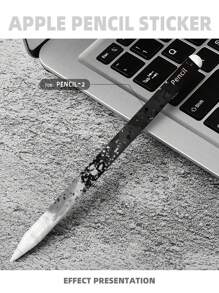 1套抽象圖案觸控筆貼紙適用於Apple Pencil - 彩色 - 查看 8