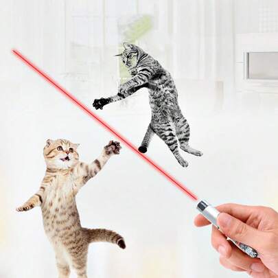 1入組逗貓棒，隨機不銹鋼家用貓玩具