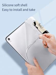 Ốp lưng chống rơi họa tiết mèo hoạt hình tương thích với iPad - Nhiều màu - Xem 2