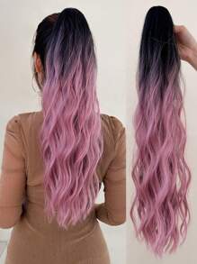 Tóc giả đuôi ngựa dài, gợn sóng, xoăn, thích hợp làm quà tặng cho bạn bè và người yêu. - Nhiều màu - Xem 2