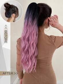 Tóc giả đuôi ngựa dài, gợn sóng, xoăn, thích hợp làm quà tặng cho bạn bè và người yêu. - Nhiều màu - Xem 4