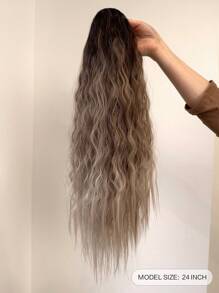 Long Curly Ponytail Hair Extensions, Natural Looking For Everyday Wear - Multicolor - View 6