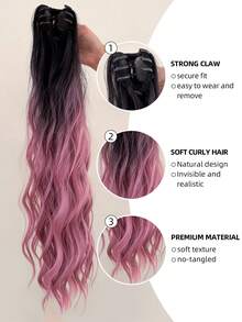 Tóc giả đuôi ngựa dài, gợn sóng, xoăn, thích hợp làm quà tặng cho bạn bè và người yêu. - Nhiều màu - Xem 5