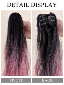 Tóc giả đuôi ngựa dài, gợn sóng, xoăn, thích hợp làm quà tặng cho bạn bè và người yêu. - Nhiều màu - Xem 7