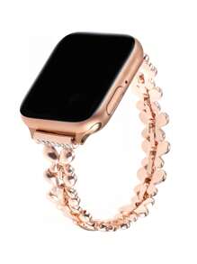 Zinc Alloy Watchband Compatible With Apple Watch - Rose Gold - View 2