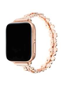 Zinc Alloy Watchband Compatible With Apple Watch - Rose Gold - View 4