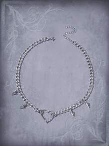 ROMWE Goth Mặt dây chuyền Đúng mốt - Bạc - Xem 8