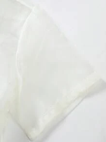 Manfinity Hypemode Men Solid Button Up Sheer Shirt - Apricot - View 3