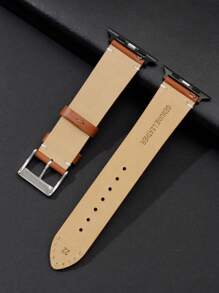 1入組棕色PU皮革錶帶38/40/41/42/44/45/49mm,適用於Apple WatchUltra/SE/8/7/6/5/4/3/2/1 - 棕色 - 查看 2
